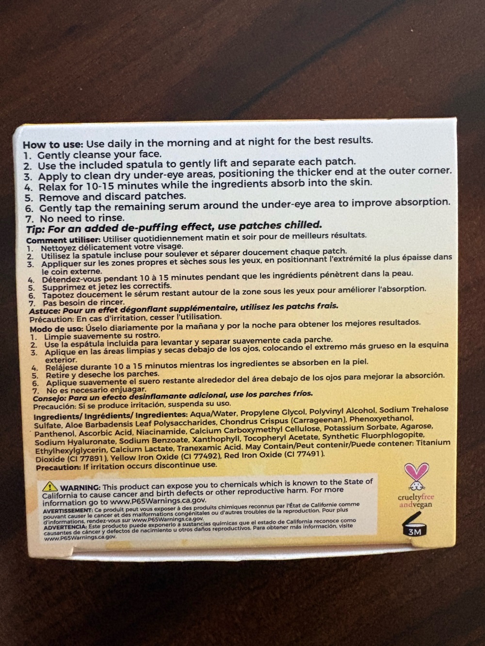 Vitamin C Brightening Jelly Eye Masks 30 pieces - Picture 2 of 3